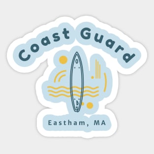 Coast Guard Beach Eastham Surfing Sticker